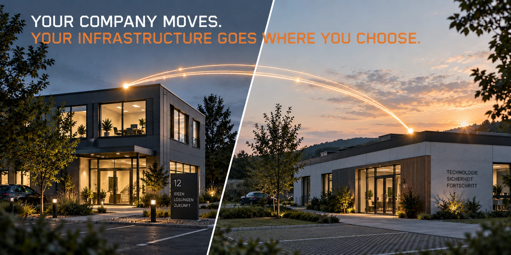 Your company moves. Your infrastructure goes where you choose.